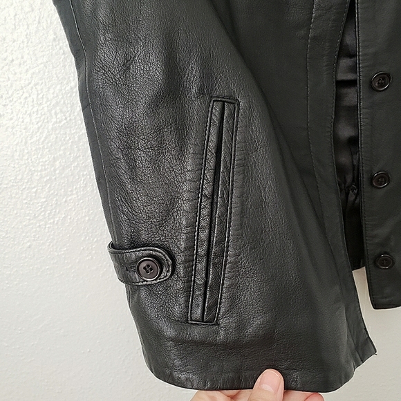 Harvé Bernard Leather Vest Small - Picture 6 of 13